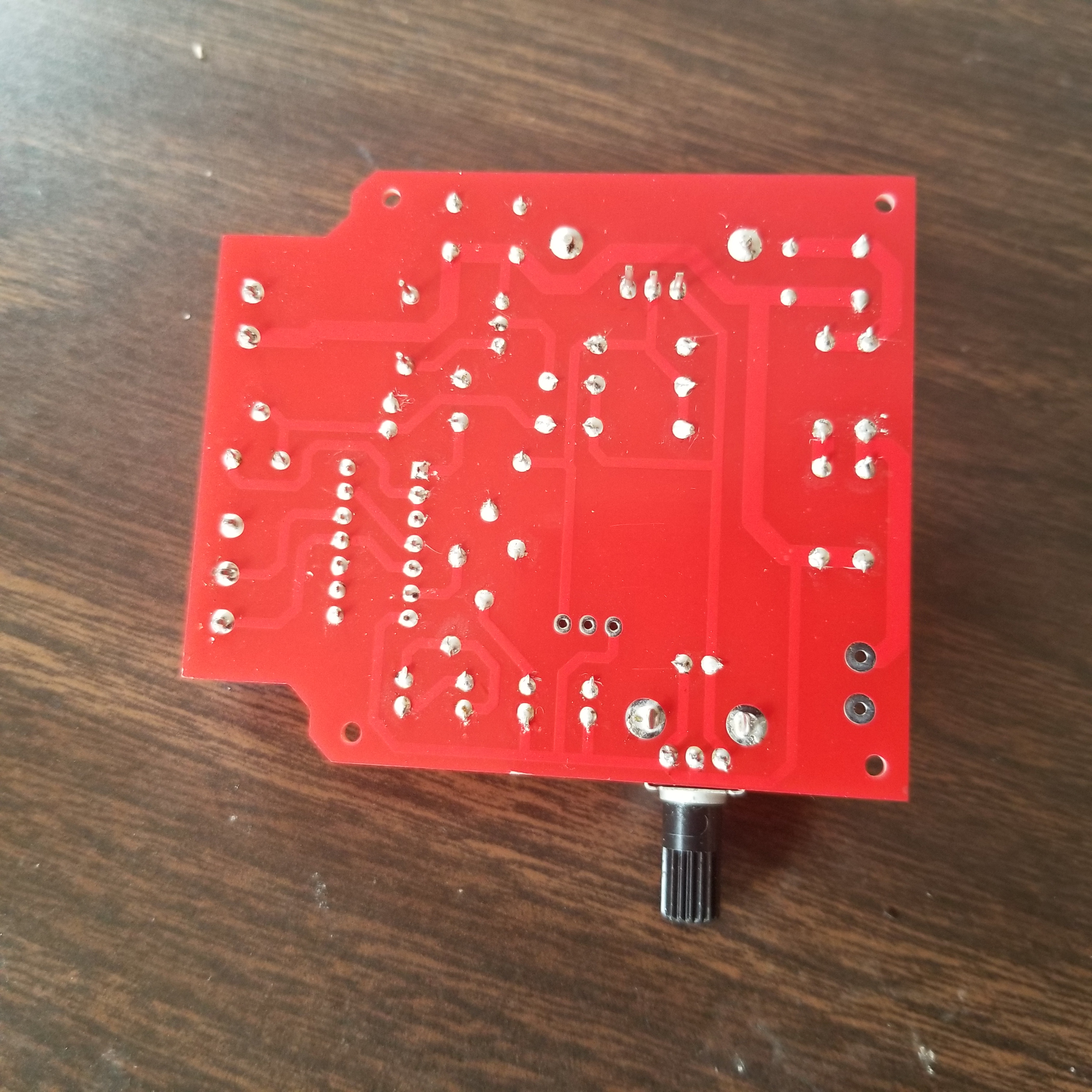 bottom view of pcb power supply