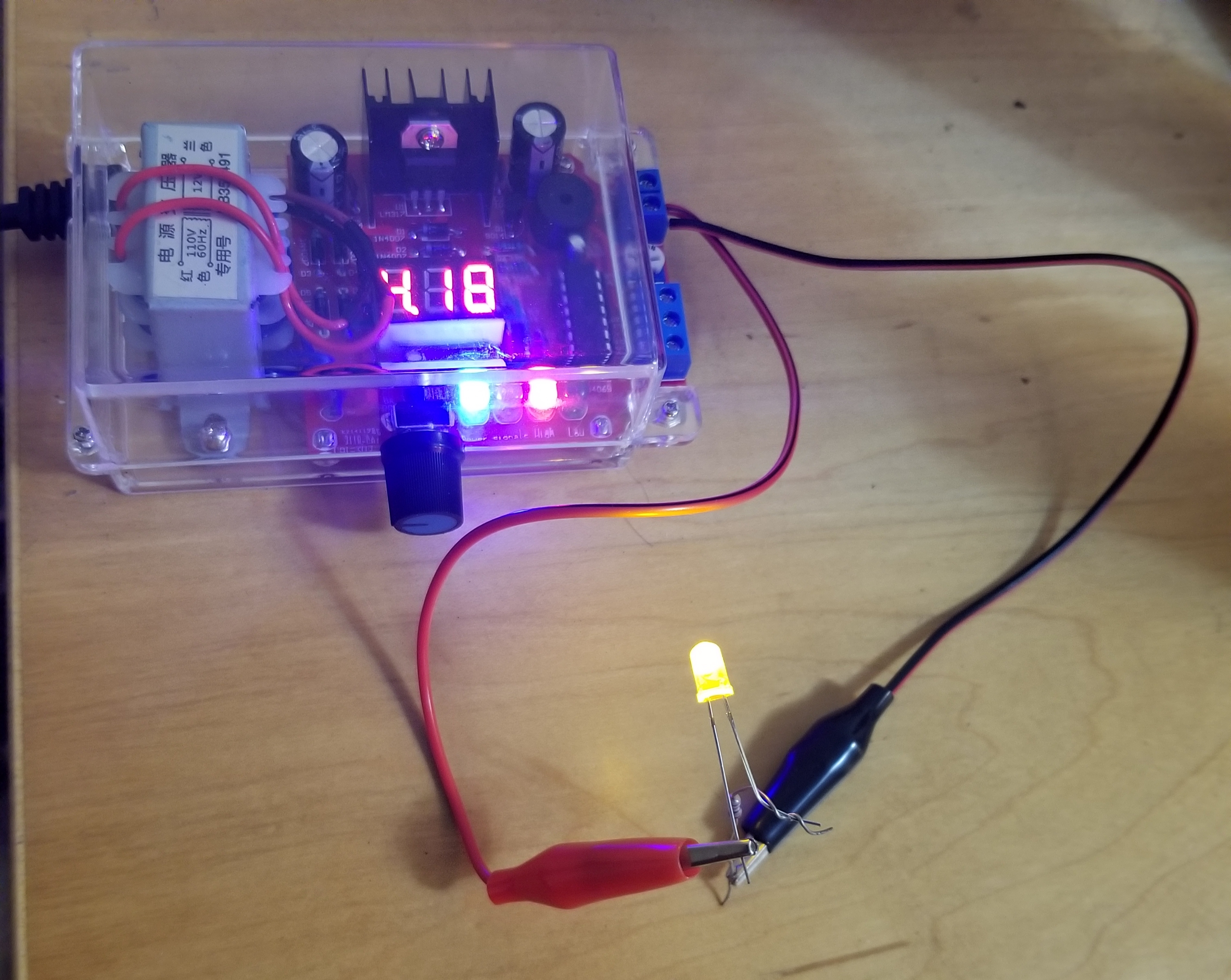 power supply used to light up led
